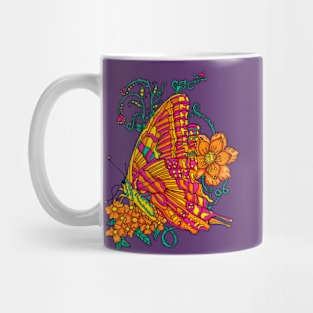 Tie Dyed Butterfly Mug